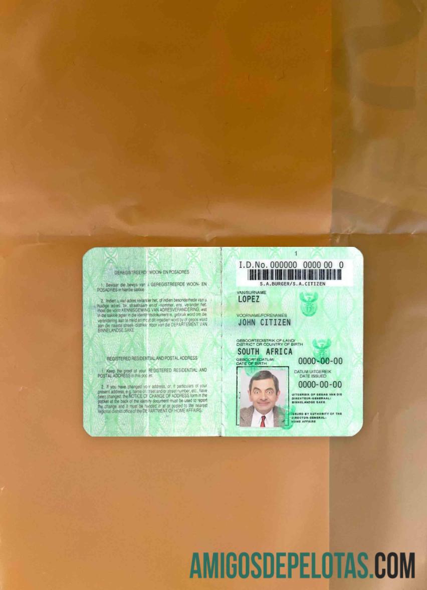 South Africa ID (1986 – 2013) olhar de foto amostra